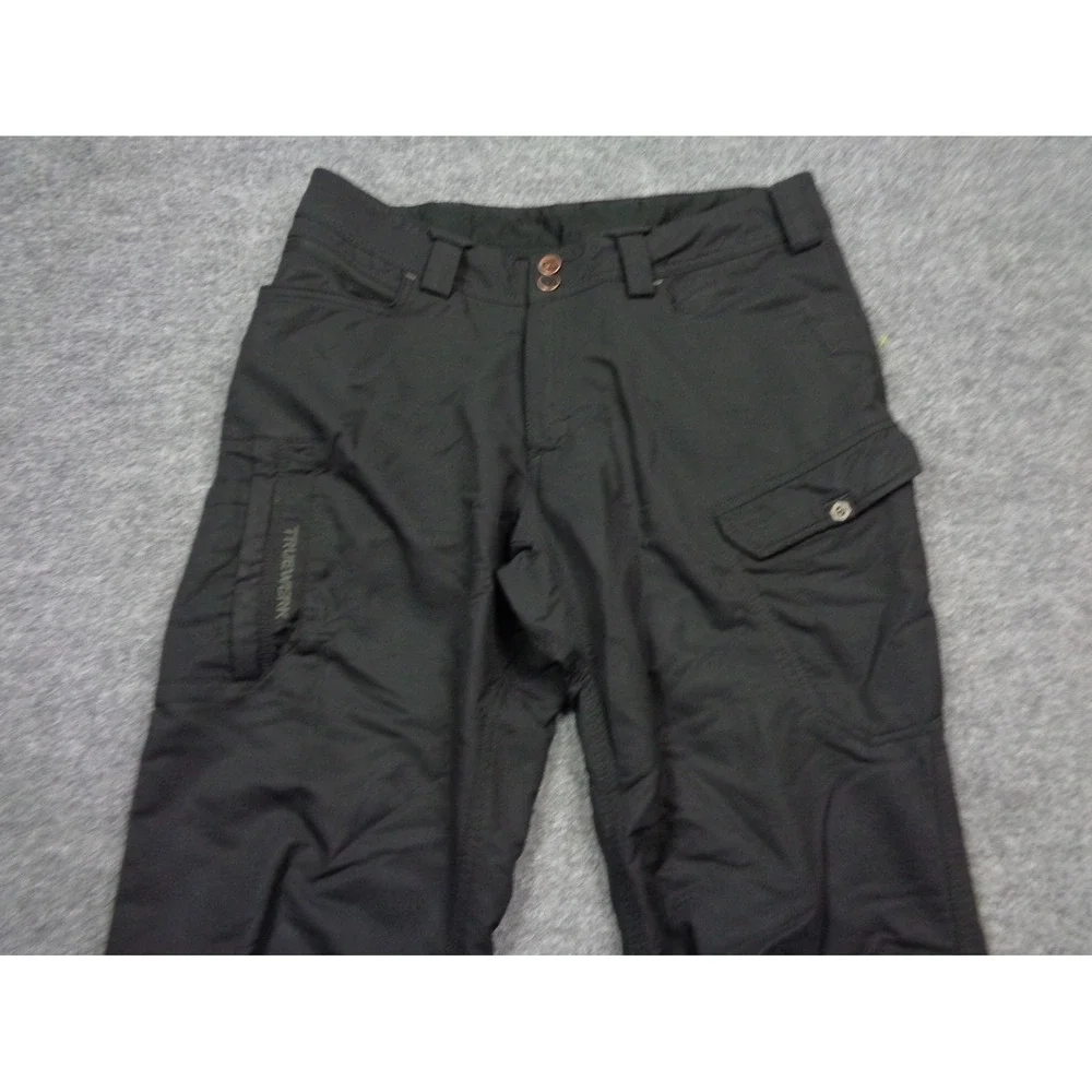 Truewerk T2 Werkpants Mens 34x36 Black Tactical Workwear Cargo Stretch Pants